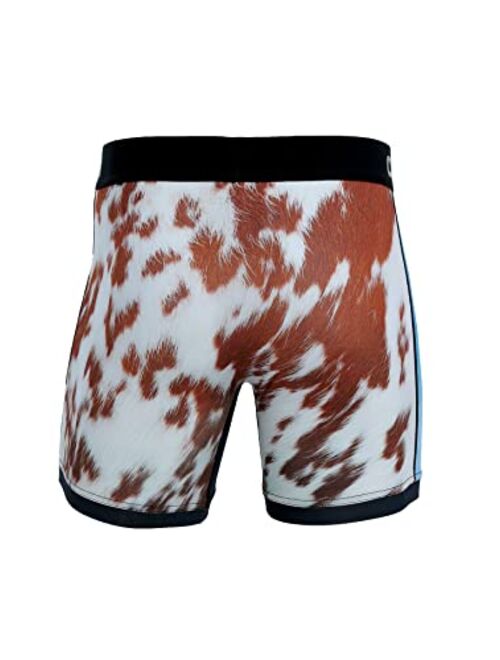 Cinch Men's 6" Cow Boxer Brief