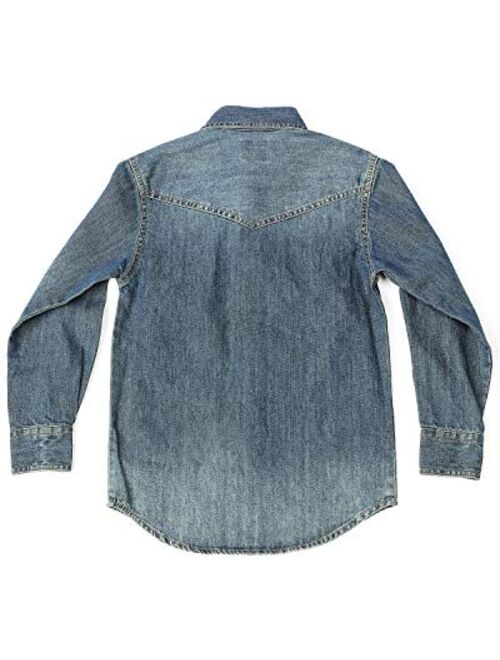 Cinch Big Boys Denim Western Shirt