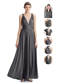 INFIWING Bridesmaid Dresses Infinity Convertible Long Formal Evening Dress Floor Length