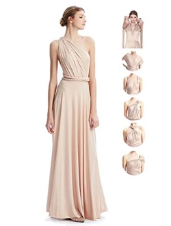 INFIWING Bridesmaid Dresses Infinity Convertible Long Formal Evening Dress Floor Length