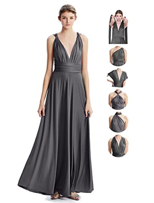 INFIWING Bridesmaid Dresses Infinity Convertible Long Formal Evening Dress Floor Length