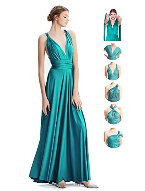 INFIWING Bridesmaid Dresses Infinity Convertible Long Formal Evening Dress Floor Length