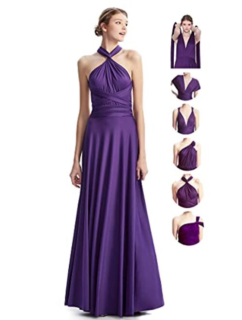 INFIWING Bridesmaid Dresses Infinity Convertible Long Formal Evening Dress Floor Length