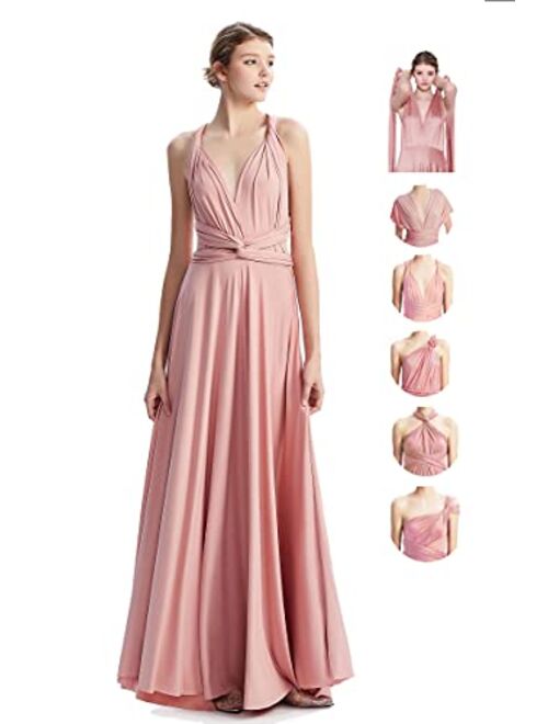 INFIWING Bridesmaid Dresses Infinity Convertible Long Formal Evening Dress Floor Length