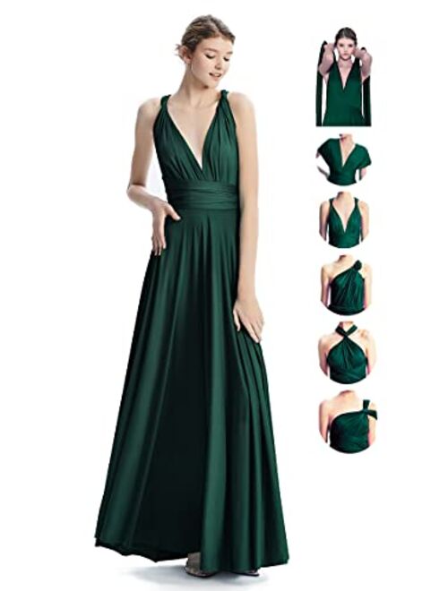 INFIWING Bridesmaid Dresses Infinity Convertible Long Formal Evening Dress Floor Length