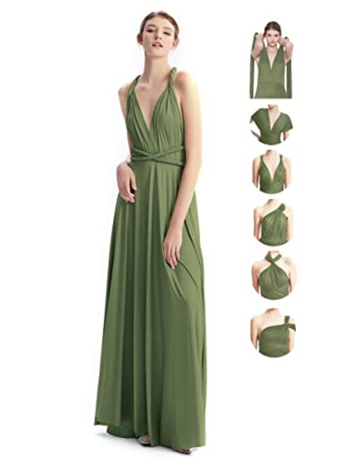 INFIWING Bridesmaid Dresses Infinity Convertible Long Formal Evening Dress Floor Length