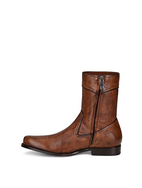 FRANCO CUADRA Men's Boot in Genuine Deer Leather Brown