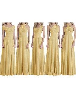 H.S.D Bridesmaid Dresses Long Prom Dresses Multiple Wearing Methods Bridesmaid Gowns