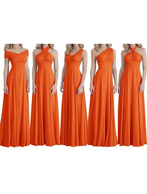 H.S.D Bridesmaid Dresses Long Prom Dresses Multiple Wearing Methods Bridesmaid Gowns