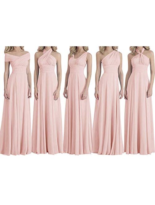 H.S.D Bridesmaid Dresses Long Prom Dresses Multiple Wearing Methods Bridesmaid Gowns