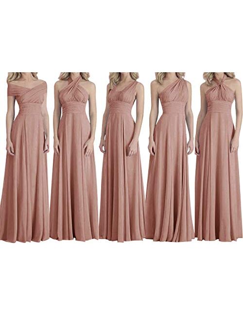 H.S.D Bridesmaid Dresses Long Prom Dresses Multiple Wearing Methods Bridesmaid Gowns