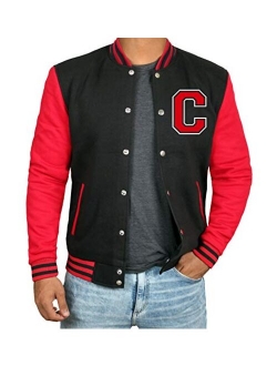 Black And Red Letterman Jacket Men - High School Varsity Mens Baseball Jacket