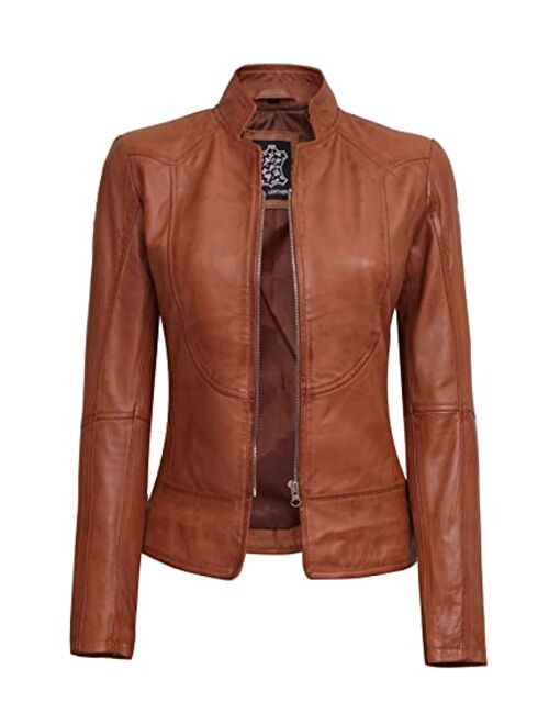 Decrum Women Leather Jacket - Real Lambskin Leather Jackets For Women