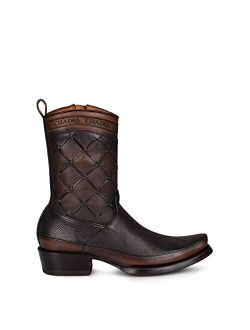 Men's Boot in Bovine Leather with Zipper Black