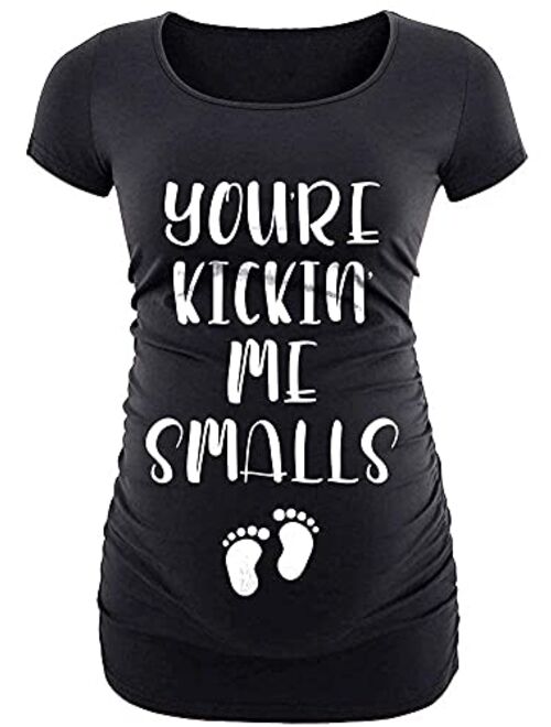 Decrum Maternity Shirts for Women - Funny Pregnancy Announcement Dresses Top