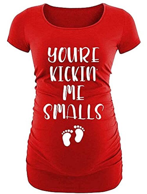 Decrum Maternity Shirts for Women - Funny Pregnancy Announcement Dresses Top