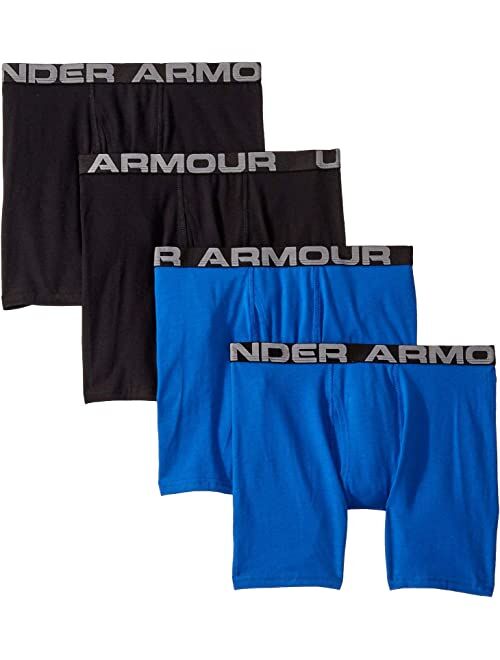 Under Armour Kids 4-Pack Core Cotton Boxer Set (Big Kids)