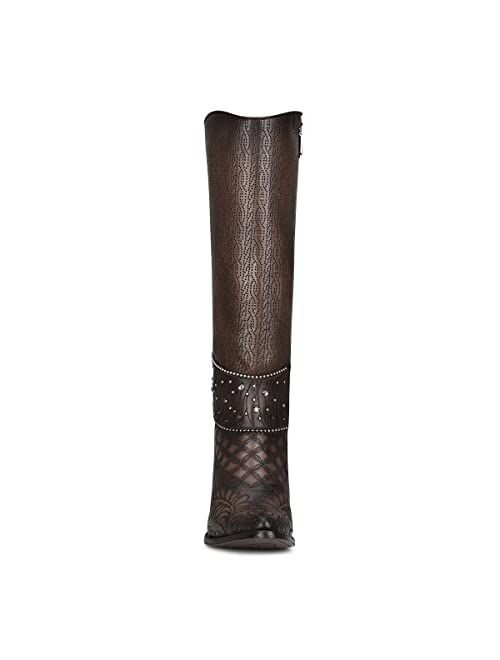 CUADRA Women's Tall Boot in Bovine Leather Brown