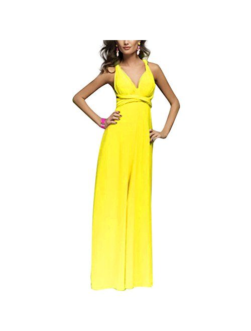 Obeeii Women Transformer Multi Way Bandage Dress Convertible Bridesmaid Gown