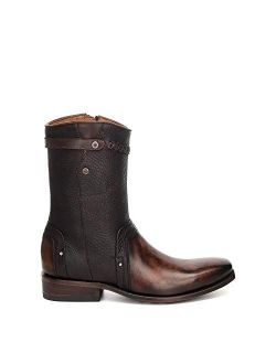 Men's Boot in Bovine Leather with Zipper