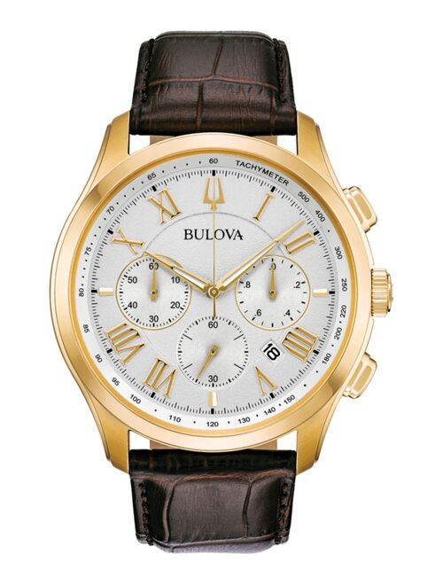 Bulova Men's Classic Wilton Leather Chronograph Watch - 97B169