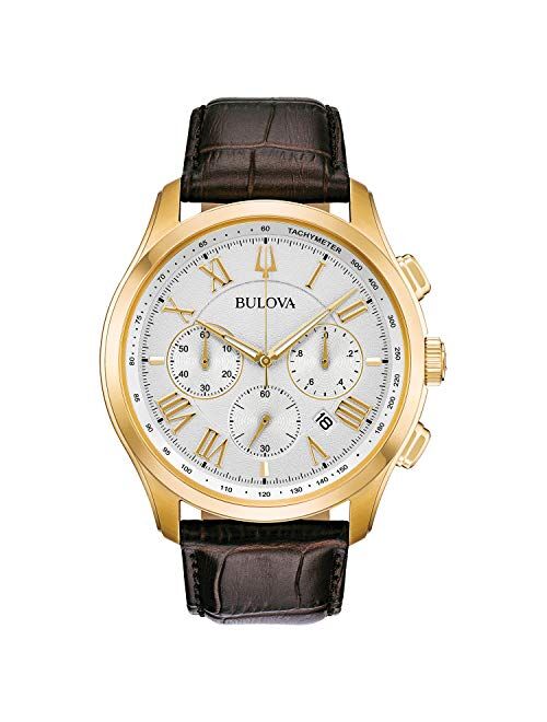 Bulova Men's Classic Wilton Leather Chronograph Watch - 97B169