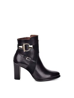 FRANCO CUADRA Women's Bootie in Genuine Leather Black