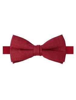 Boys' Linen Blend Pre-Tied Bow Tie