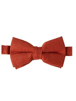 Boys' Linen Blend Pre-Tied Bow Tie