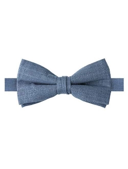 Boys' Linen Blend Pre-Tied Bow Tie