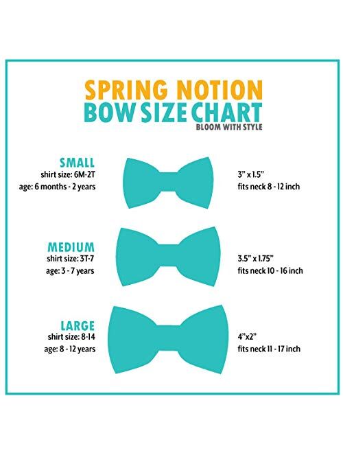 Spring Notion Boys' Linen Blend Pre-Tied Bow Tie