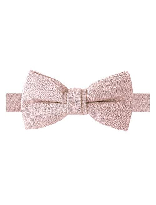 Spring Notion Boys' Linen Blend Pre-Tied Bow Tie