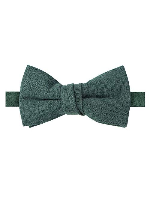 Spring Notion Boys' Linen Blend Pre-Tied Bow Tie