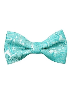 Alizeal Solid Banded Adjustable Length Pre-tied Boy's Bow Tie