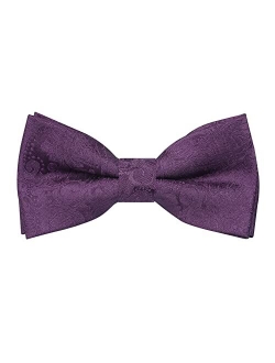 Alizeal Solid Banded Adjustable Length Pre-tied Boy's Bow Tie