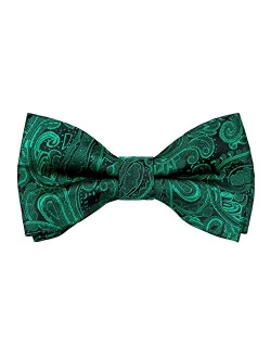 Alizeal Solid Banded Adjustable Length Pre-tied Boy's Bow Tie