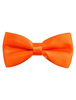 Alizeal Solid Banded Adjustable Length Pre-tied Boy's Bow Tie