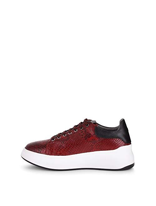 FRANCO CUADRA Women's Sneakers in Genuine Python Leather with Bovine Leather