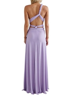 Clothink Convertible Warp Maxi Dress Multi Way Wear Party Wedding Bridesmaid Long Dresses