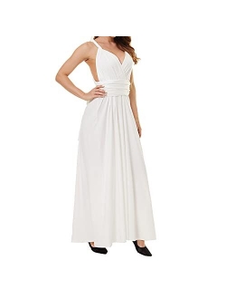 Clothink Convertible Warp Maxi Dress Multi Way Wear Party Wedding Bridesmaid Long Dresses