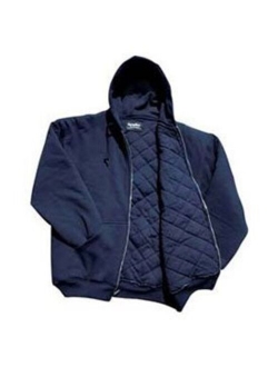 Insulated Quilted Sweatshirt Hoodie