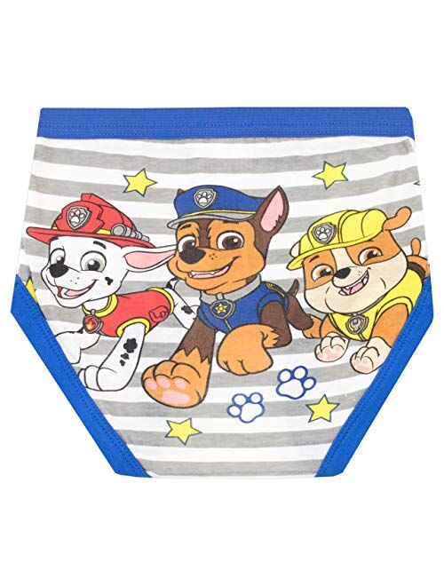 Paw Patrol Boys' Chase Marshall and Rubble Underwear Pack of 5