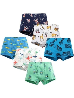 Adorel Boys' Boxers Briefs Underwear Pure Cotton Underpants Undies Pack of 6