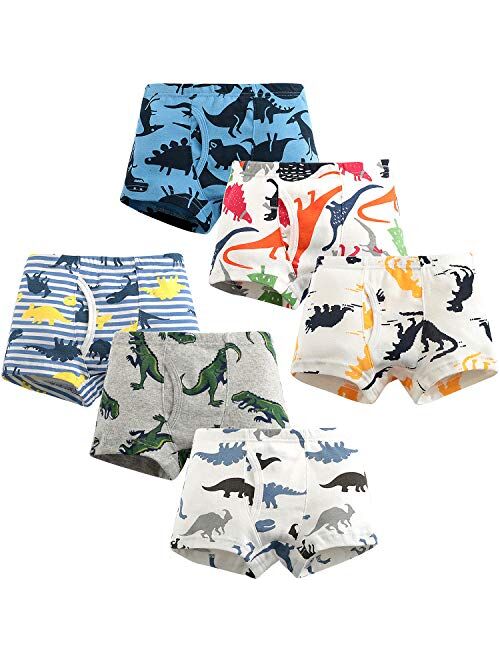 Adorel Boys' Boxers Briefs Underwear Pure Cotton Underpants Undies Pack of 6