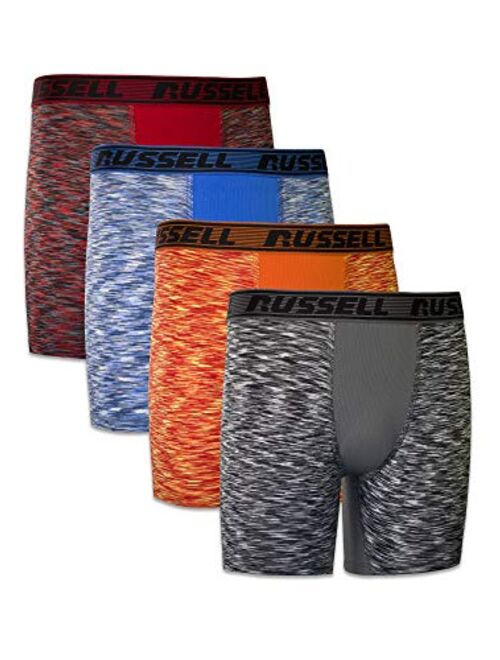 Russell Athletic Boys' Freshforce Odor Protection-Performance Boxer Brief (4 Pack)