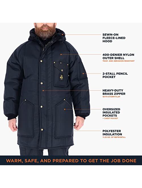 RefrigiWear Men's Iron-Tuff Ice Parka Jacket, -50F (-46C)