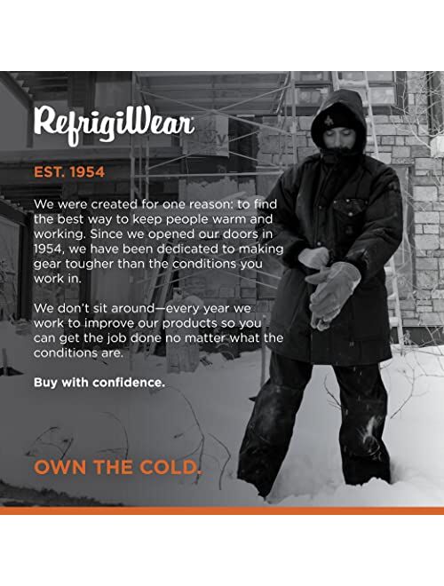 RefrigiWear Men's Iron-Tuff Ice Parka Jacket, -50F (-46C)