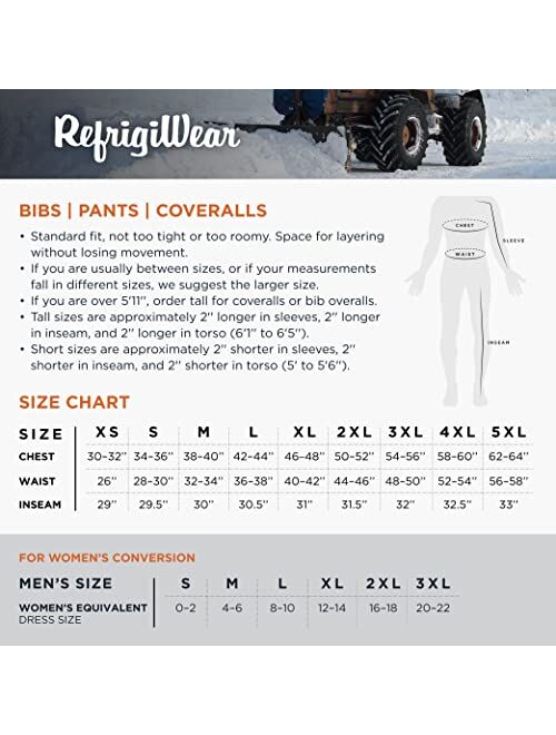 RefrigiWear Cooler Wear Trousers, Insulated Work Pants, 10F (-12C)