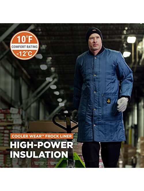 RefrigiWear Cooler Wear Lightweight Insulated Frock Liner Workwear Coat