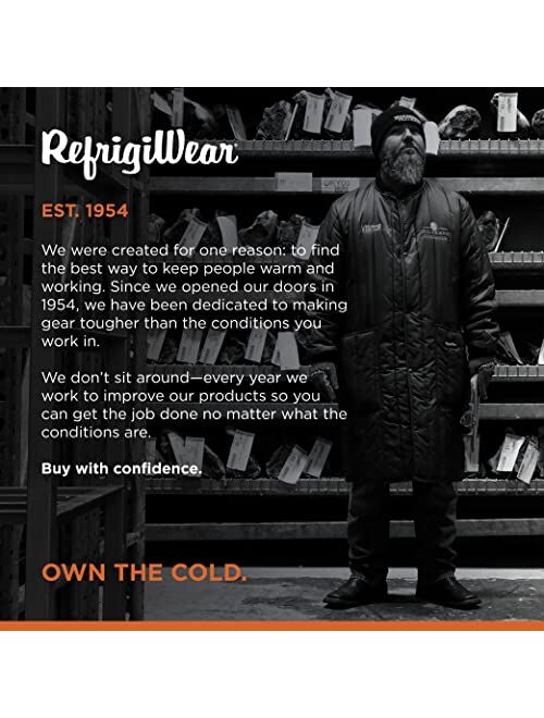 RefrigiWear Cooler Wear Lightweight Insulated Frock Liner Workwear Coat